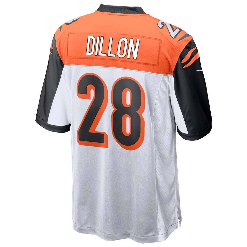 C.Bengals #28 Corey Dillon Player White Game Football Jersey