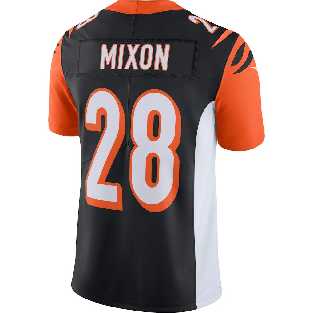 C.Bengals #28 Joe Mixon Black Vapor Limited Football Jersey