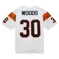 C.Bengals #30 Ickey Woods Legacy Replica Player Jersey - White American Football Jersey