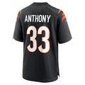 C.Bengals #33 Daijahn Anthony Black Game Football Jersey