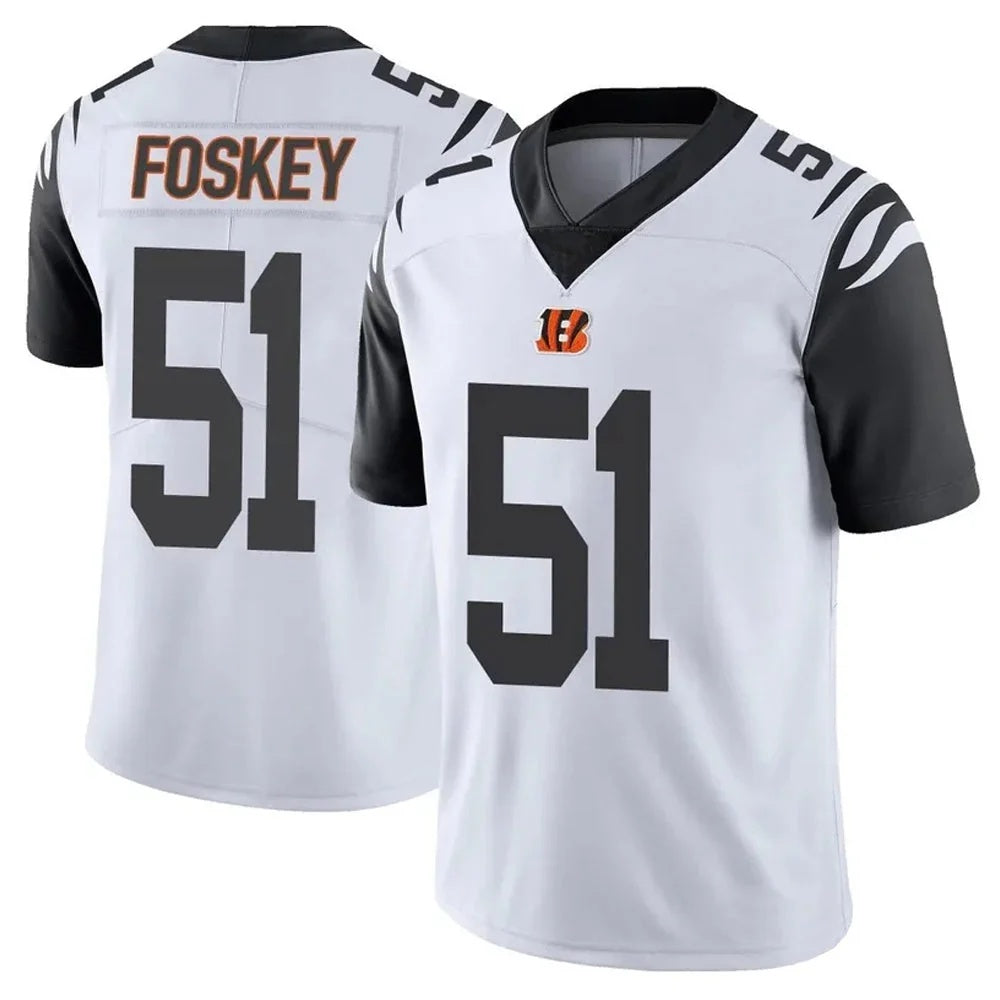 C.Bengals #51 Isaiah Foskey Player White Vapor Limited Football Jersey