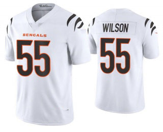 C.Bengals #55 Logan Wilson 2021 White New Vapor Untouchable Limited Stitched Football Jersey