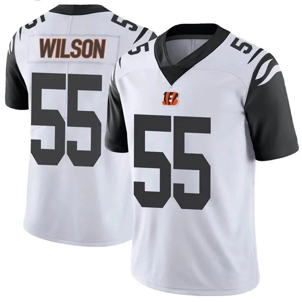 C.Bengals #55 Logan Wilson Player White Vapor Limited Football Jersey