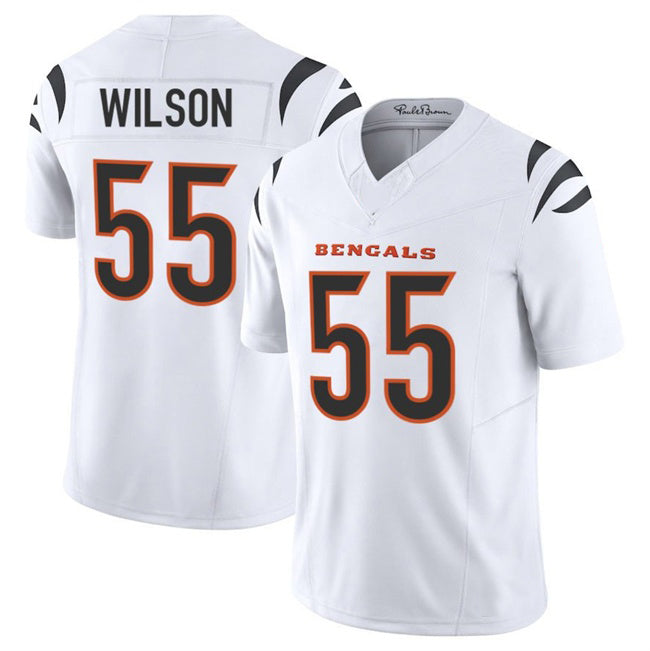 C.Bengals #55 Logan Wilson White 2025 F.U.S.E. Vapor Untouchable Limited Stitched Football Jersey
