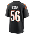C.Bengals #56 Myles Cole Player Black Home Game Football Jersey