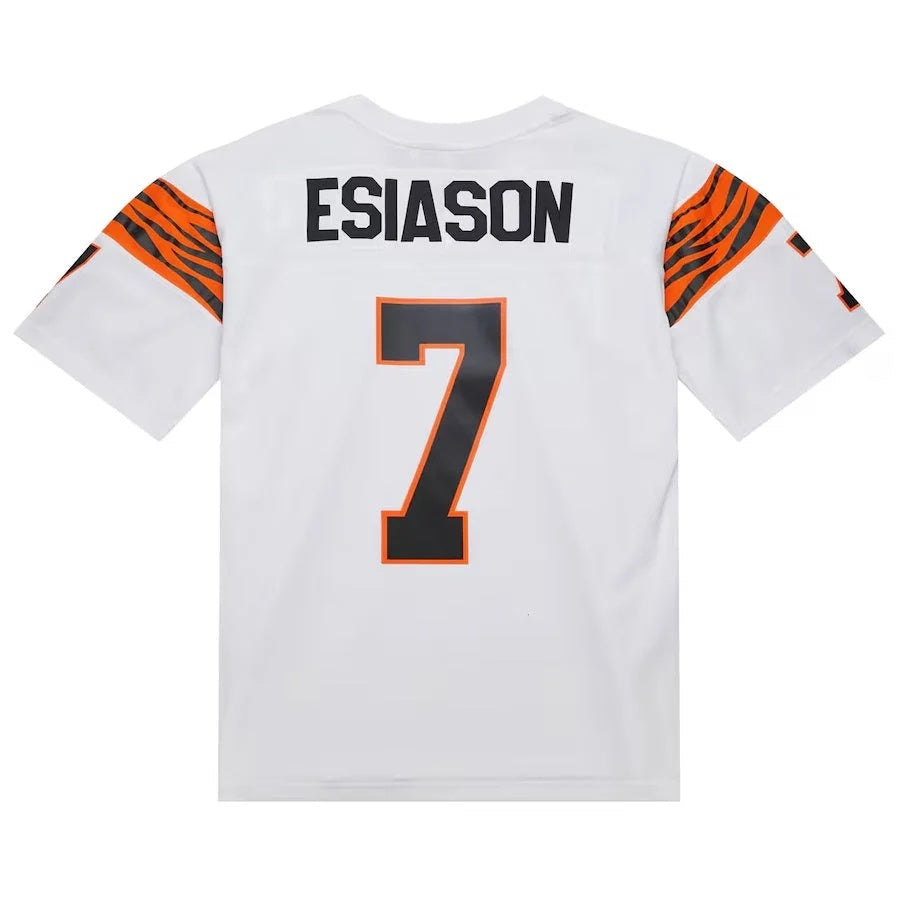 C.Bengals #7 Boomer Esiason Legacy Replica Player Game Jersey - White American Football Jersey