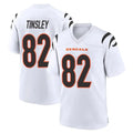 C.Bengals #82 Mitchell Tinsley Player White Home Game Football Jersey