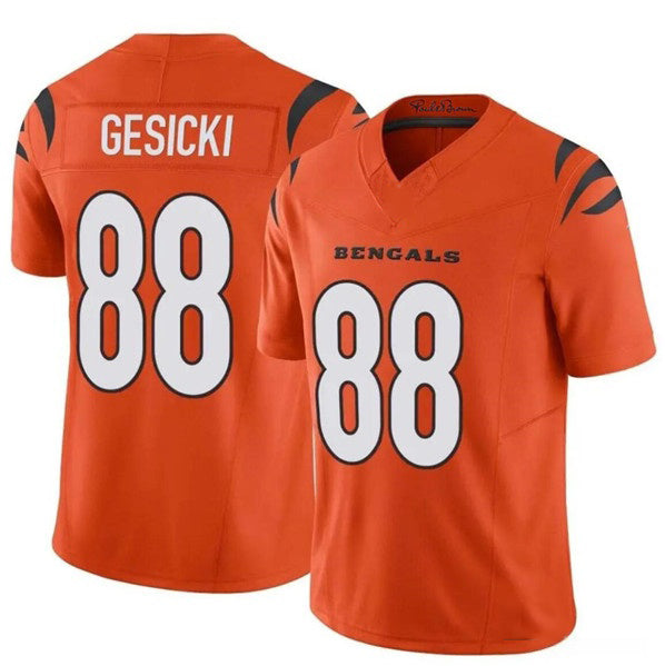 C.Bengals #88 Mike Gesicki Orange 2024 F.U.S.E. Vapor Untouchable Limited Stitched Football Jersey