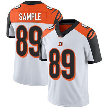 C.Bengals #89 Drew Sample White Stitched Vapor Untouchable Limited Football Jersey