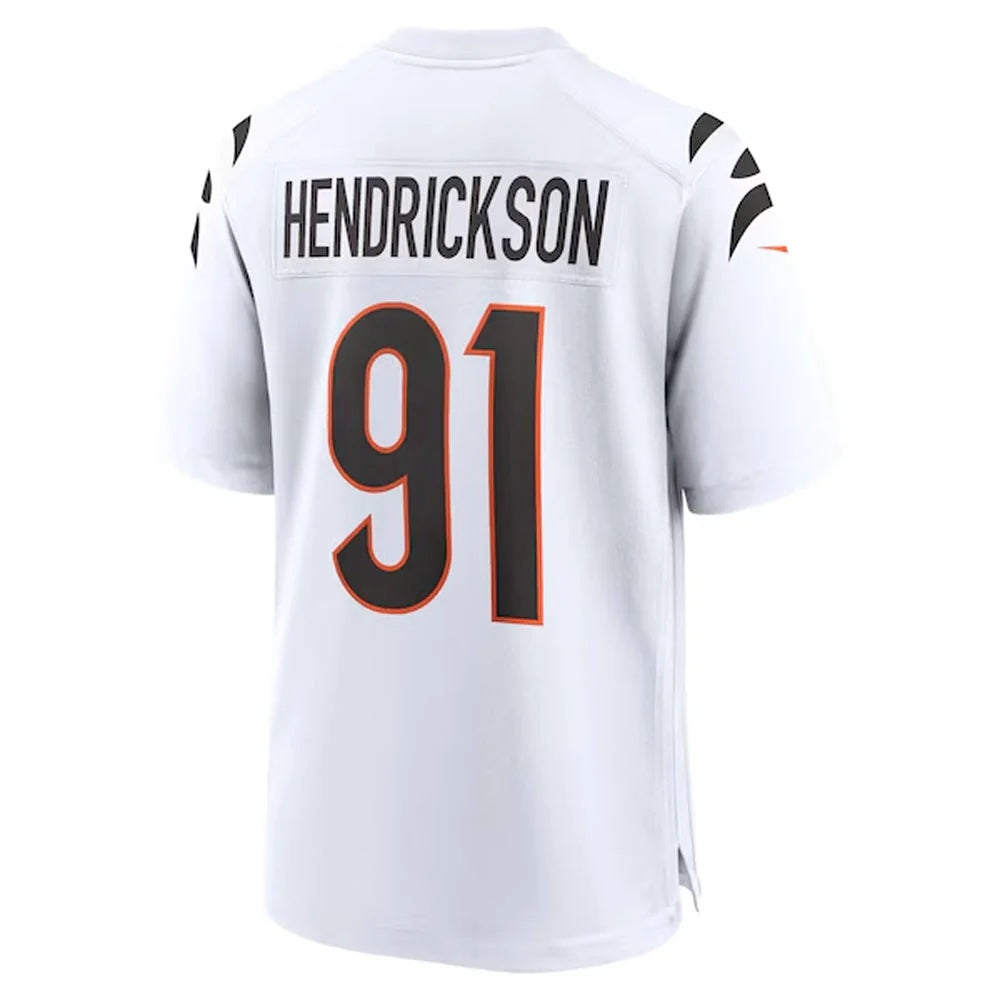 C.Bengals #91 Trey Hendrickson Player White Home Game Football Jersey