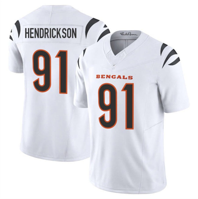 C.Bengals #91 Trey Hendrickson White 2025 F.U.S.E. Vapor Untouchable Limited Stitched Football Jersey