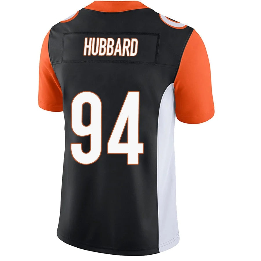 C.Bengals #94 Sam Hubbard Black Stitched Player Game Football Jersey