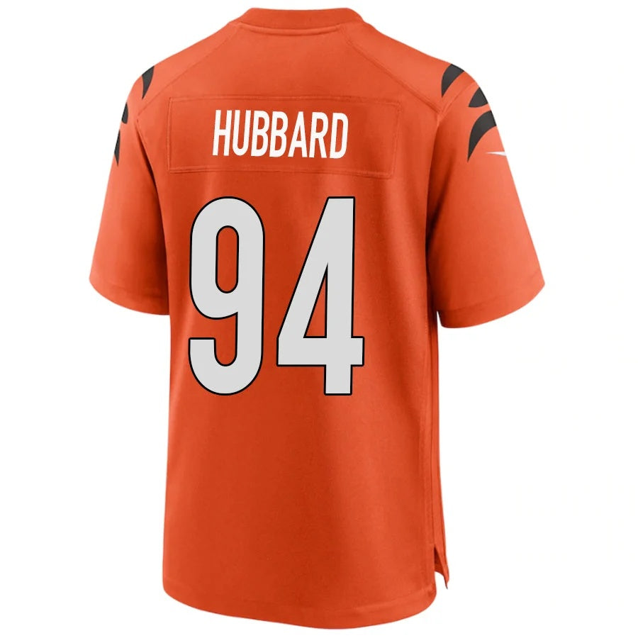 C.Bengals #94 Sam Hubbard Orange Player Game Stitched Football Jersey