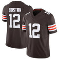 C.Browns #12 Denzel Boston Brown 2026 Draft F.U.S.E. Vapor Limited Stitched Football Jersey