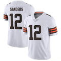 C.Browns #12 Shedeur Sanders White 2025 Vapor Limited Stitched Football Jersey