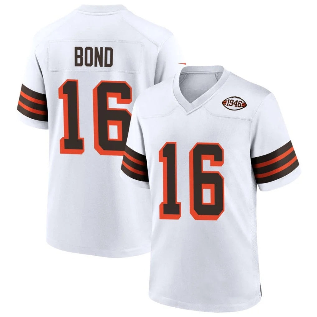 C.Browns #16 Isaiah Bond Player 1946 Collection Alternate White Limited Stitched Football Jersey