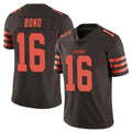 C.Browns #16 Isaiah Bond Player Brown Vapor Limited Stitched Football Jersey