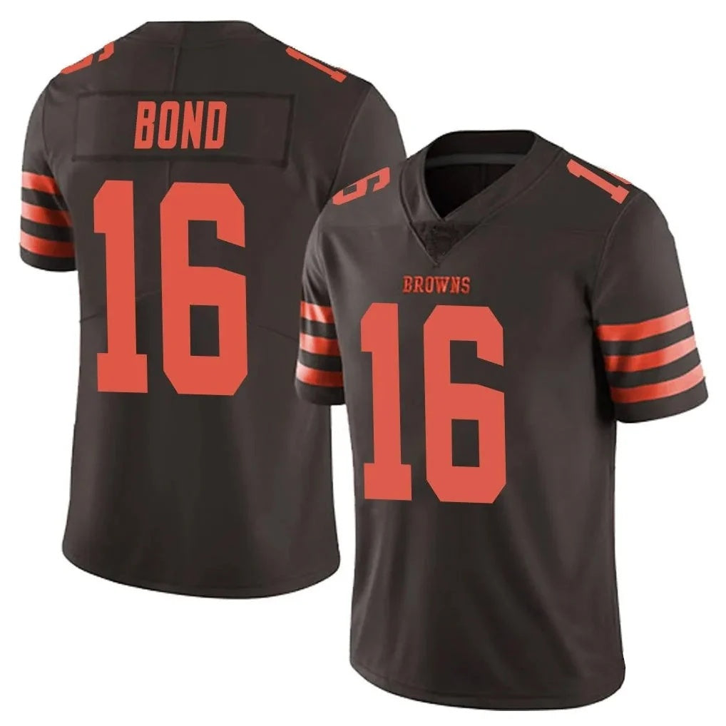 C.Browns #16 Isaiah Bond Player Brown Vapor Limited Stitched Football Jersey