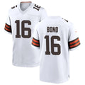 C.Browns #16 Isaiah Bond Player White Home Game Football Jersey