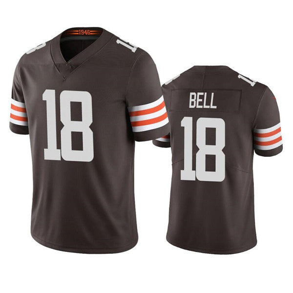 C.Browns #18 David Bell Brown Vapor Untouchable Limited Stitched Football Jersey