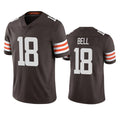 C.Browns #18 David Bell Brown Vapor Untouchable Limited Stitched Football Jersey