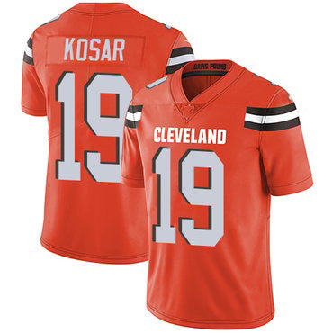 C.Browns #19 Bernie Kosar Orange Alternate Stitched Vapor Untouchable Limited Football Jersey