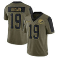 C.Browns #19 Bernie Kosar Player Olive Salute To Service Limited Football Jersey