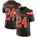 C.Browns #24 Nick Chubb Brown Team Color Stitched Vapor Untouchable Limited Football Jersey