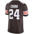 C.Browns #24 Nick Chubb Brown Vapor F.U.S.E. Limited Jersey American Stitched Football Jersey