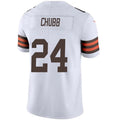 C.Browns #24 Nick Chubb White Player Vapor Limited Stitched Football Jersey