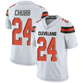 C.Browns #24 Nick Chubb White Stitched Vapor Untouchable Limited Football Jersey