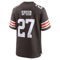 C.Browns #27 Ameer Speed Brown Team Game Football Jersey