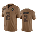 C.Browns #2 Amari Cooper 2023 Brown Salute To Service Limited Stitched Football Jersey