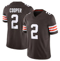 C.Browns #2 Amari Cooper Brown 2023 F.U.S.E. Vapor Untouchable Limited Stitched Football Jersey