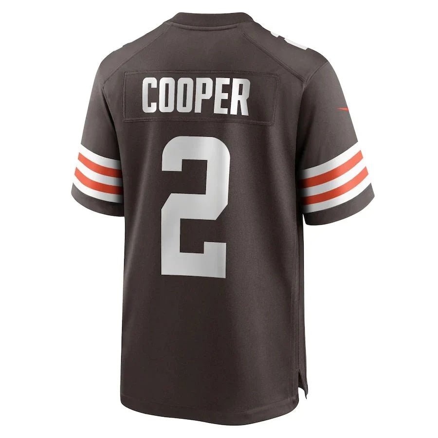 C.Browns #2 Amari Cooper Brown Player Game Jersey Stitched American Football Jersey