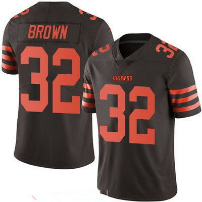 C.Browns #32 Jim Brown Brown 2016 Color Rush Stitched Limited Football Jersey