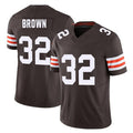 C.Browns #32 Jim Brown Brown F.U.S.E. Vapor Limited Stitched Football Jersey