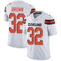 C.Browns #32 Jim Brown White Stitched Vapor Untouchable Limited Football Jersey