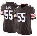 C.Browns #55 Spencer Fano Brown 2026 Draft F.U.S.E. Vapor Limited Football Stitched Football Jersey