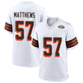 C.Browns #57 Clay Matthews Player 1946 Collection Alternate White Football Jersey