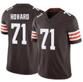 C.Browns #71 Tytus Howard Brown F.U.S.E. Vapor Limited Stitched Football Jersey