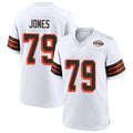 C.Browns #79 Dawand Jones Player 1946 Collection Alternate White Football Jersey