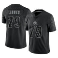 C.Browns #79 Dawand Jones Player Black RFLCTV Limited Football Jersey