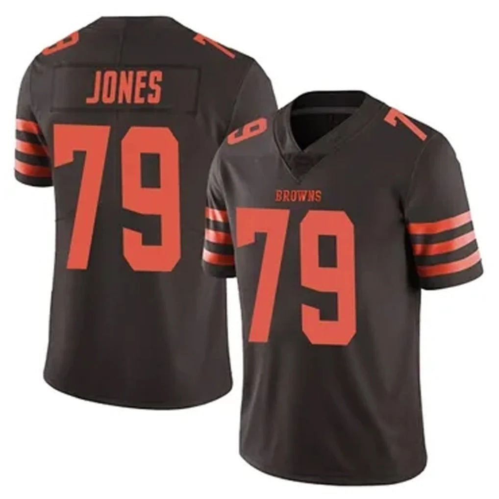 C.Browns #79 Dawand Jones Player Brown Vapor Limited Football Jersey