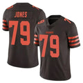 C.Browns #79 Dawand Jones Player Brown Vapor Limited Football Jersey
