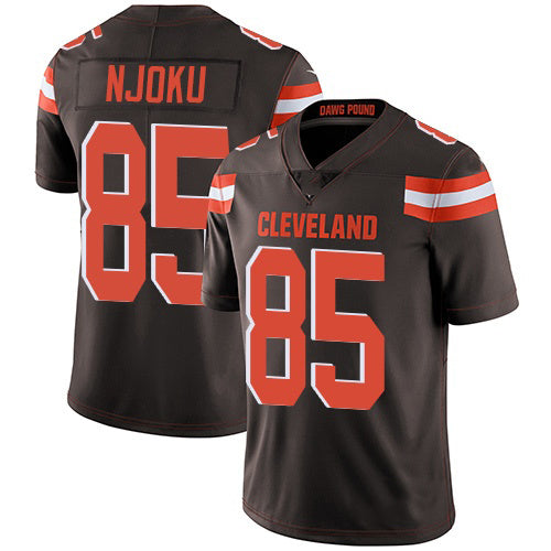 C.Browns #85 David Njoku Brown Team Color Stitched Vapor Untouchable Limited Football Jersey