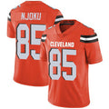 C.Browns #85 David Njoku Orange Alternate Stitched Vapor Untouchable Limited Football Jersey