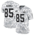 C.Browns #85 David Njoku Player Arctic Camo Salute to Service Limited Football Jersey