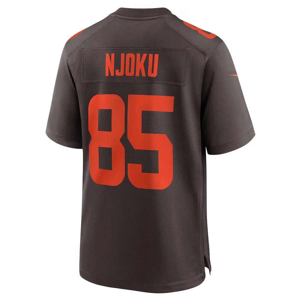 C.Browns #85 David Njoku Player Brown Alternate Game Football Jersey