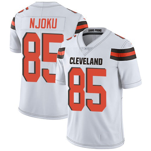 C.Browns #85 David Njoku White Stitched Vapor Untouchable Limited Football Jersey